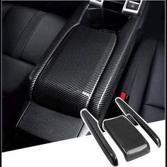 Honda Civic (2016–21) Carbon Fiber Armrest Trim Cover Sleek Upgrade