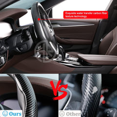 Universal Carbon Fiber Car Steering Grip Cover Premium Comfort & Style