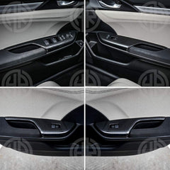 Honda Civic (2016–2021) Carbon Fiber Window Trims Sleek Interior Styling