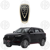 Changan Oshan X7 TPU Key Cover Stylish Grey & Gold Finish