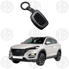 Hyundai Tucson Premium Key Cover in Carbon Fiber Anti Fall & Durable