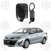 Toyota Yaris 1.5 Key Cover in Carbon Fiber Sleek Black Protection Case