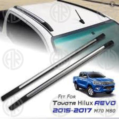 Toyota Hilux REVO Roof Rail Black & Silver Heavy Duty Design