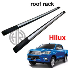 Toyota Hilux REVO Roof Rail Black & Silver Heavy Duty Design