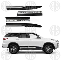Toyota Fortuner (2016–2021) Chrome Side Door Molding Premium Protection Trim