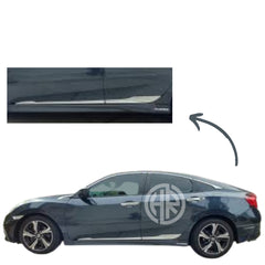 Honda Civic Chrome Door Molding Kit (2016–2021) Modern Look