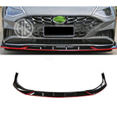 Hyundai Sonata Front Bumper Splitter Glossy Black Aerodynamic Styling