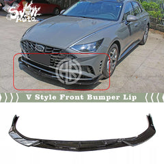 Hyundai Sonata Front Bumper Splitter Glossy Black Aerodynamic Styling