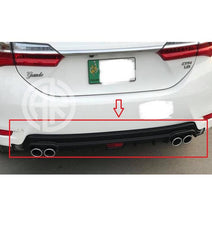 Toyota Corolla 2014–2017 Carbon Style Dual Exhaust Bumper Diffuser