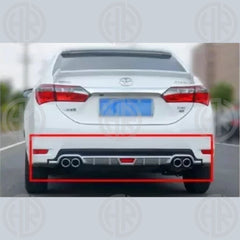 Toyota Corolla 2014–2017 Carbon Style Dual Exhaust Bumper Diffuser