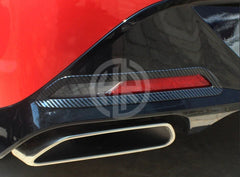 Hyundai Sonata Carbon Fiber Reflector Covers Durable Rear Bumper Upgrade