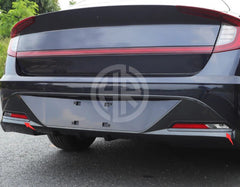 Hyundai Sonata Carbon Fiber Reflector Covers Durable Rear Bumper Upgrade