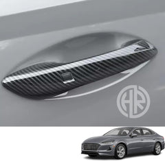 Hyundai Sonata Door Handle Cover in Carbon Fiber Luxury Exterior Accessory