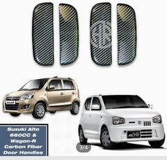 Suzuki Alto Carbon Fiber Door Handle Protectors And Sporty Look