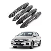 Honda City 2021–2022 Carbon Fiber Door Handle Protectors Sleek Design