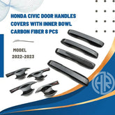 Honda Civic Carbon Fiber Door Handle & Inner Bowl Protectors 8 Piece Kit