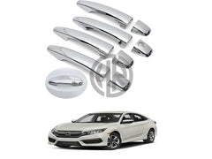 Honda Civic Chrome Door Handle Covers (2016–2021) Stylish Upgrade