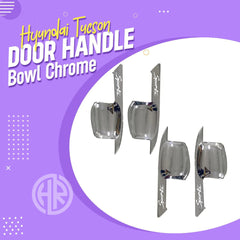 Hyundai Tucson Chrome Door Handle Bowl Trim Covers (2020–2021)