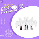 Toyota Yaris Chrome Door Handle Bowl Trim Scratch Protection & Style