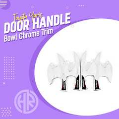 Toyota Yaris Chrome Door Handle Bowl Trim Scratch Protection & Style
