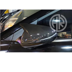 Hyundai Elantra Carbon Fiber Side Mirror Covers Batman Style Design