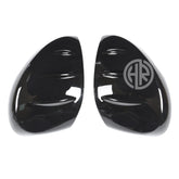 Glossy Black Shark Style Side Mirror Covers for Honda Civic 22 Premium Fit