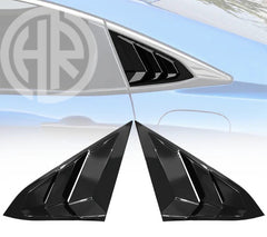 Honda Civic X Rear Window Louvers Carbon Style Scoop Covers