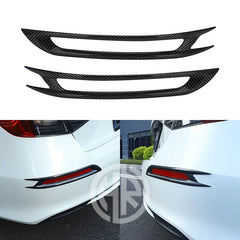 Honda Civic 2022 Carbon Fiber Back Reflector Cover Trims Durable 2pcs Set