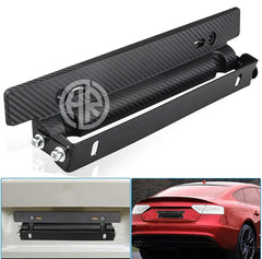Universal Carbon Fiber Number Plate Tilter Stylish Car Accessory