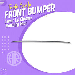 Toyota Corolla Front Bumper Chrome Premium Exterior Styling Accessory