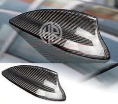 Universal Shark Fin Antenna Black Chrome & Carbon Fiber Design