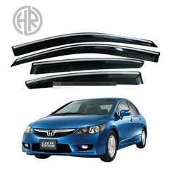 Honda Civic Reborn Air Press Sun Visors Premium Wind Deflectors Set