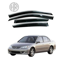 Chrome Air Press Sun Visors for Honda Civic 2003-2006