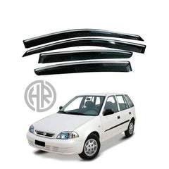 Suzuki Cultus (2006–2016) Chrome Air Press Window Visors Stylish Upgrade