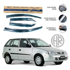 Suzuki Cultus (2006–2016) Chrome Air Press Window Visors Stylish Upgrade