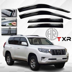Toyota Prado TXR 2009 Air Press Sun Visors Weather Protection Upgrade