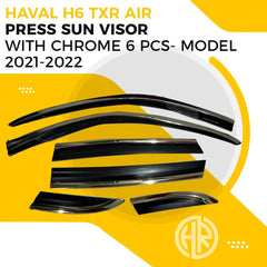 Haval H6 TXR Air Press Door Visors Stylish Rain & Wind Deflectors