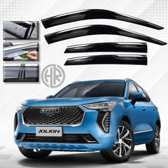 Haval Jolion 2021-2022 TXR Chrome Air Press Stylish Wind Deflectors Set