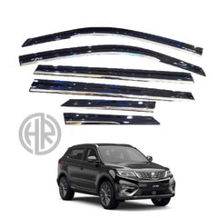 Proton X70 (2021–2022) TXR Chrome Door Visors Perfect Airflow & Comfort