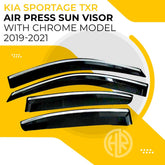 KIA Sportage (2019-2021) Chrome Air Press by TXR Stylish Window Visors
