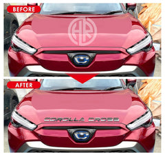 Toyota Corolla Cross Chrome Bonnet Emblem Stylish & Durable Accessory