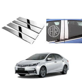Toyota Corolla Chrome Door Pillar Trim Stylish Exterior Upgrade