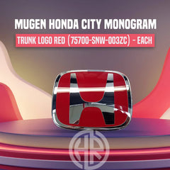 Honda City Chrome Logo Set Front and Rear Car Emblems