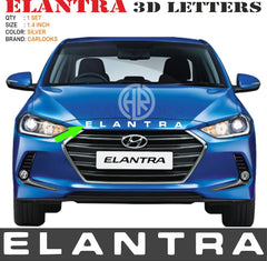Hyundai Elantra Chrome Bonnet Emblem Stylish Exterior Accessory