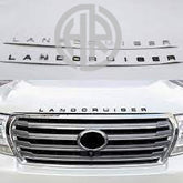 Land Cruiser Chrome Hood Emblem Luxury Front Design Accent