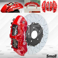 Brembo Style Small Brake Caliper Covers Sporty Look for All Cars