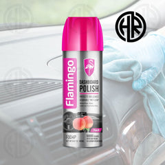 FLAMINGO Dashboard Polish 450ml – Long-Lasting Shine & UV Protection for Car Interiors