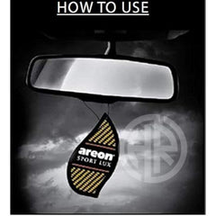 Areon Smile Emoji Hanging Car Perfume Card