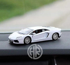 White Dashboard Toy Car