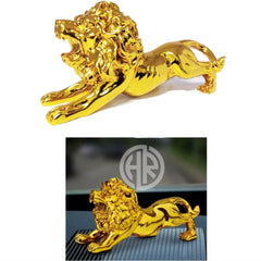 Gold Lion Sculpture Dashboard Perfume